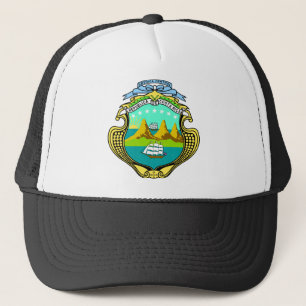 Costa Rica Official Coat Of Arms Heraldry Symbol Trucker Hat