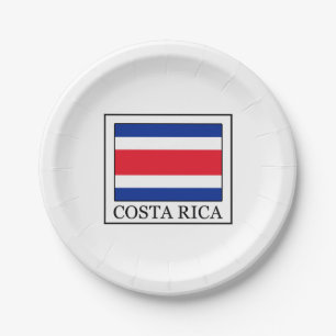Costa Rica Paper Plate