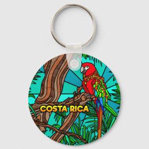 Costa Rica Parrot Key Ring