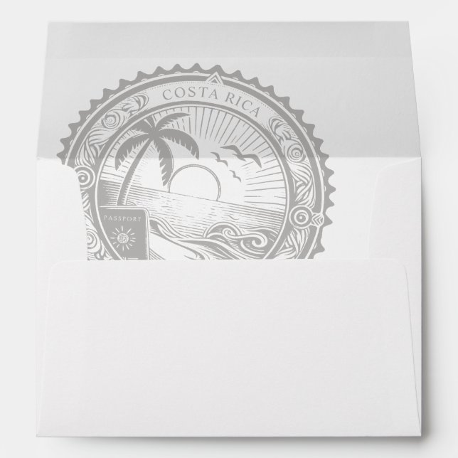 Costa Rica Passport  Envelope (Back (Bottom))