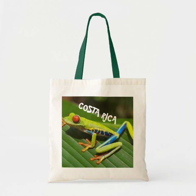 Costa Rica photo of red eyed tree frog Tote Bag (Front)