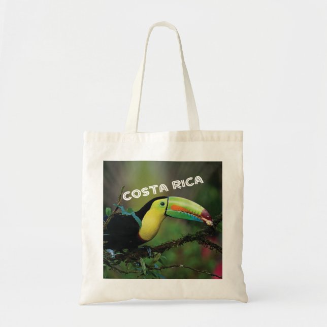 Costa Rica photo with colourful Toucan bird Tote Bag (Front)