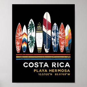 Costa Rica Playa Hermosa Surfing  Poster