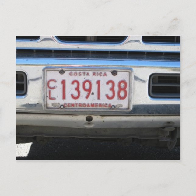 Costa Rica post card (Front)