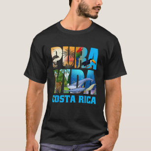 Costa Rica Pura Vida Animals Nature Pura Vida  T-Shirt