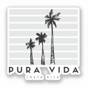 Costa Rica Pura Vida Palm Tree Souvenir