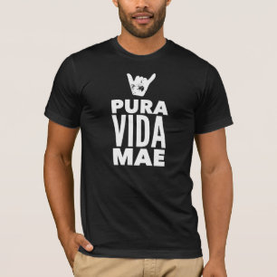 Costa Rica Pura Vida Shaka Surfing T-Shirt