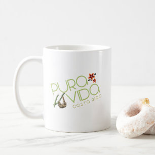 Costa Rica Pura Vida Sloth Coffee Mug