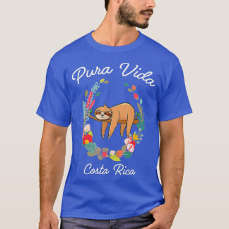 Costa Rica Pura Vida Sloth  T-Shirt
