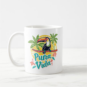 Costa Rica Pura Vida Toucan Coffee Mug