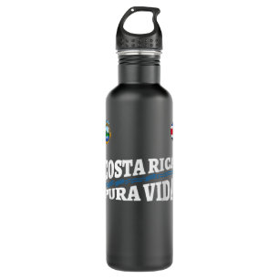 Costa Rica Pura Vida-Travel-Jersey Flag T 710 Ml Water Bottle