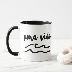 Costa Rica Pura Vida Wave Souvenir Mug