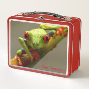 Costa Rica Red-Eyed Tree Frog Personalised Metal Lunch Box