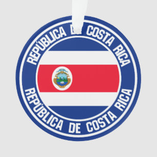 Costa Rica Round Emblem Ornament