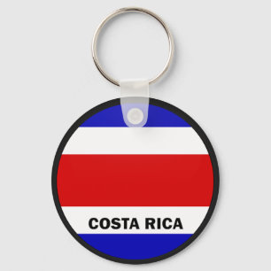 Costa Rica Roundel quality Flag Key Ring