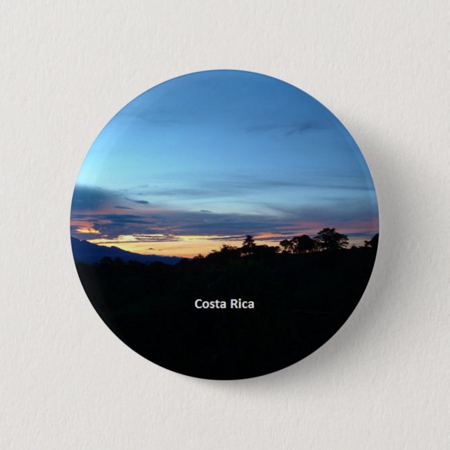 Costa Rica, scenic photograph 6 Cm Round Badge (Front)