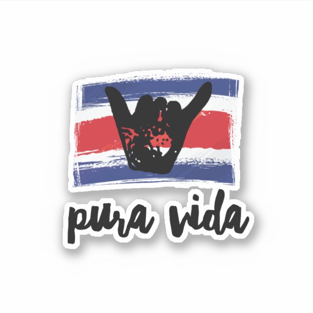 Costa Rica Shaka Map Souvenir (Front)