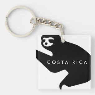 Costa Rica Sloth Souvenir  Key Ring