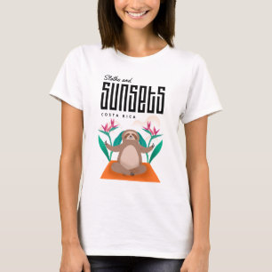 Costa Rica Sloths and Sunsets T-Shirt