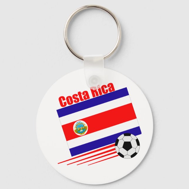 Costa Rica Soccer Team Key Ring (Front)