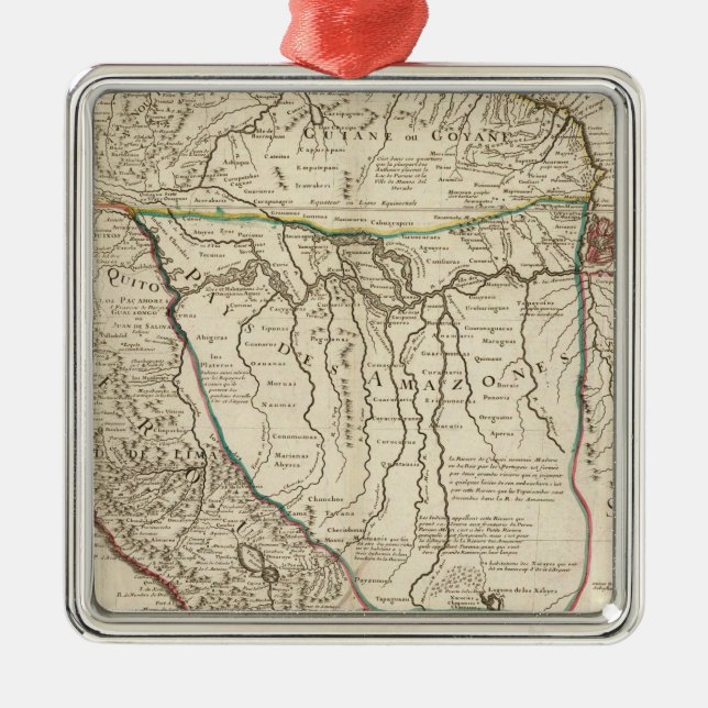 Costa Rica, South America Metal Tree Decoration (Front)