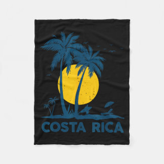 Costa Rica Souvenir Beach Fleece Blanket