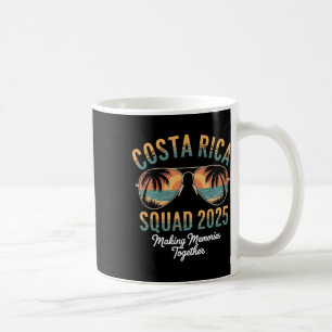 Costa Rica Squad 2025 Vacation Tropical Pura Vida  Coffee Mug