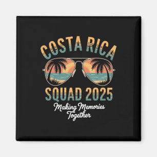 Costa Rica Squad 2025 Vacation Tropical Pura Vida Magnet