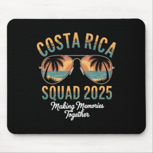 Costa Rica Squad 2025 Vacation Tropical Pura Vida Mouse Mat