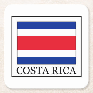 Costa Rica Square Paper Coaster