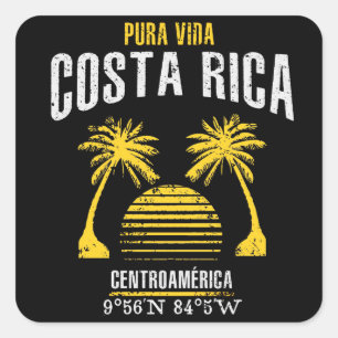 Costa Rica Square Sticker