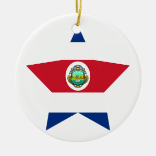Costa+Rica Star Ceramic Tree Decoration