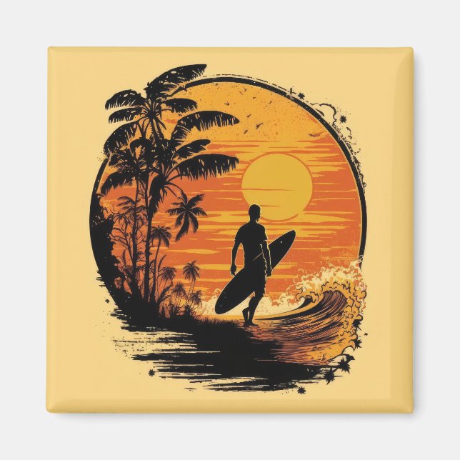 Costa Rica Surf Magnet (Front)