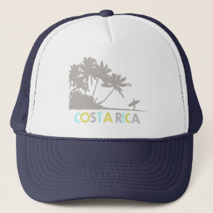 Costa Rica Surfers Tropical Beach Souvenir Trucker Hat