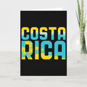 Costa Rica T Shirt Vacation Souvenir Travel Gift  Card