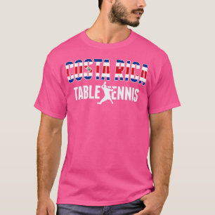 Costa Rica Table Tennis Lovers Jersey Costa Rican T-Shirt