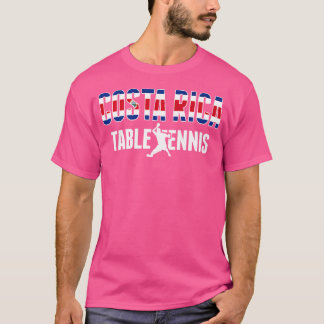 Costa Rica Table Tennis Lovers Jersey Costa Rican T-Shirt