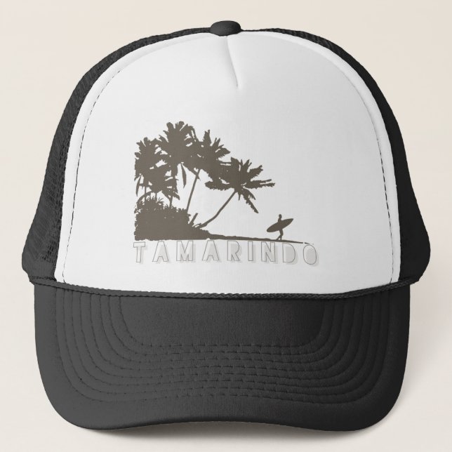 Costa Rica Tamarindo Surfer Trucker Hat (Front)