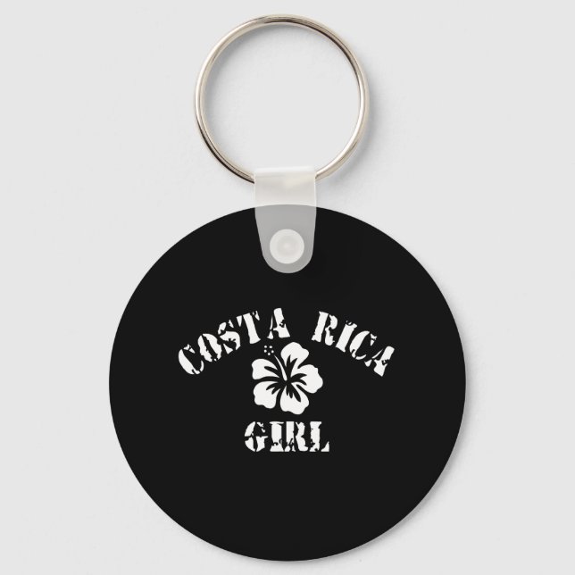 Costa Rica Tattoo Style Key Ring (Front)