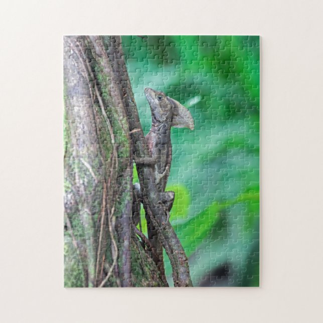 Costa Rica, Tortuguero - Basilisk Lizard Jigsaw Puzzle (Vertical)