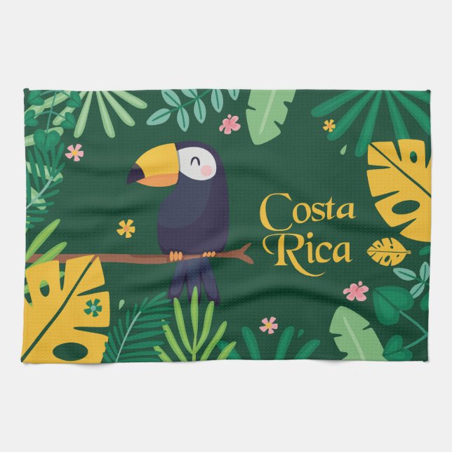 Costa Rica Toucan Tea Towel (Horizontal)