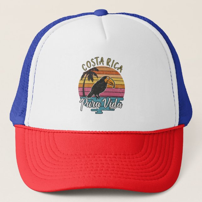 Costa Rica Toucans, Pura Vida  Trucker Hat (Front)