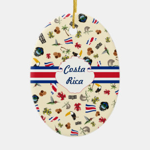 Costa Rica travel souvernir Ceramic Tree Decoration