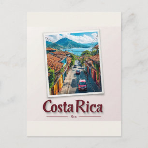 Costa Rica Tropical Coastal Town Postcard