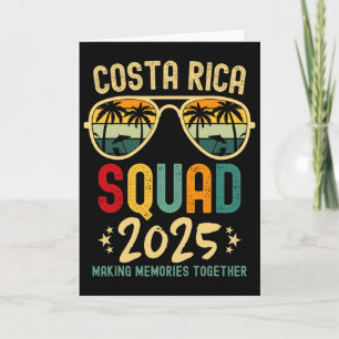 Costa Rica Vacation Squad 2025 Family Vacation Tri Card