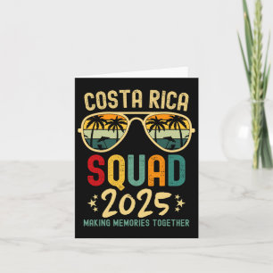 Costa Rica Vacation Squad 2025 Family Vacation Tri Card