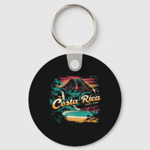 Costa Rica Vintage 70s Retro Throwck Family Vacati Key Ring