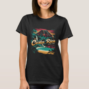 Costa Rica Vintage 70s Retro Throwck Family Vacati T-Shirt