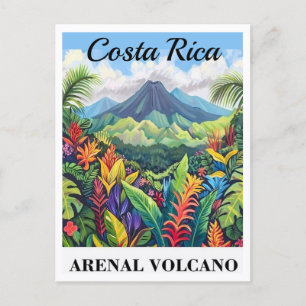 Costa Rica Volcano Postcard