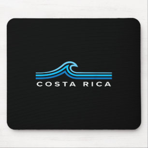 Costa Rica Waves Vintage Mens Womens Girls Boys So Mouse Mat